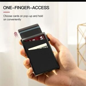 Rfid pop up Wallet credit card cash storage Holder Organized wallet case